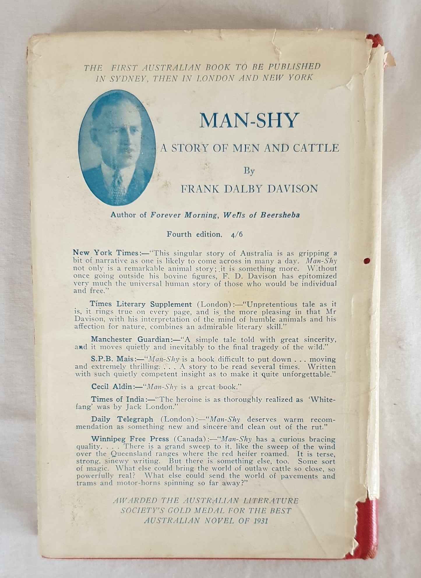 Man-Shy by Frank Dalby Davison