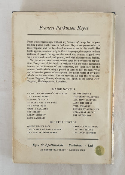 The Letter From Spain by Frances Parkinson Keyes