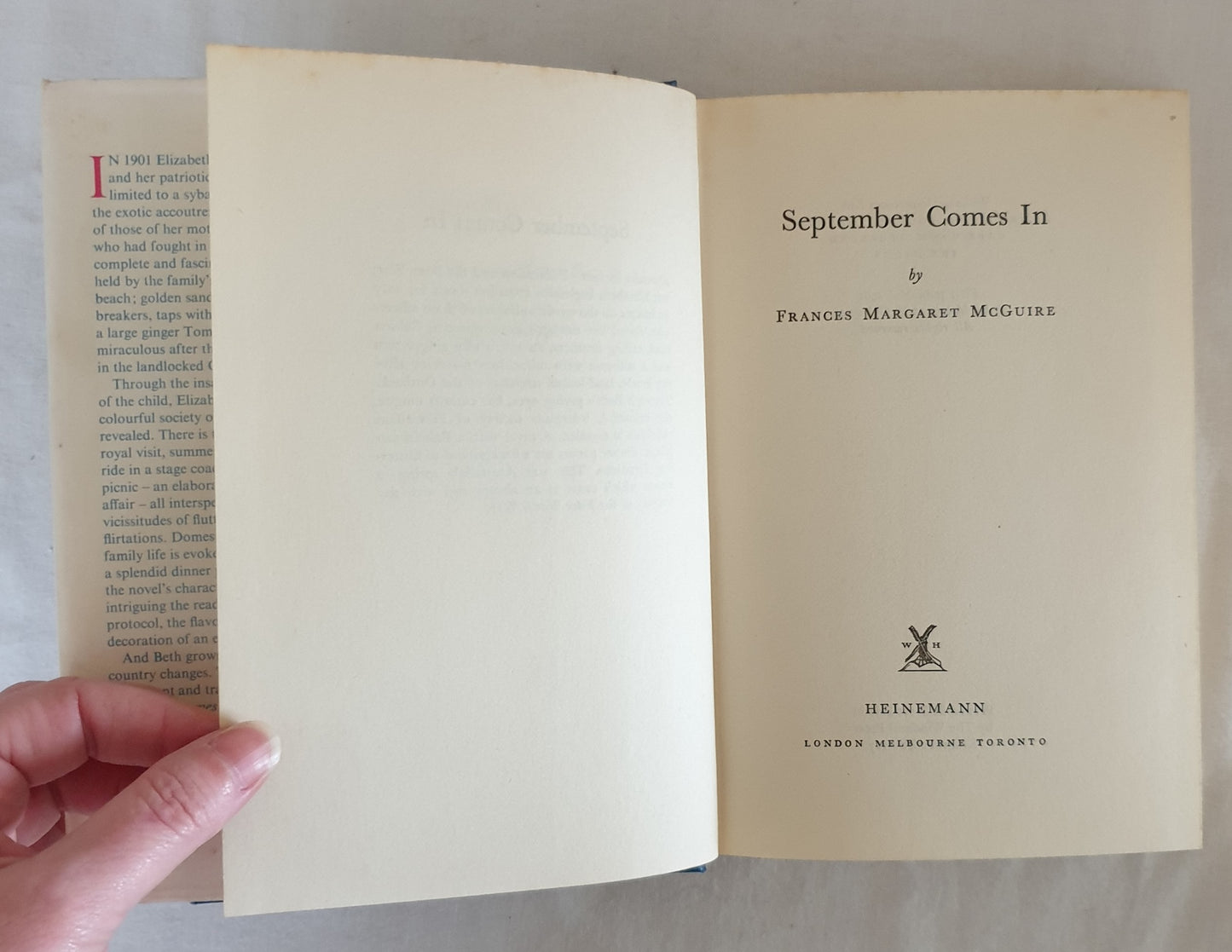 September Comes In by Frances Margaret McGuire