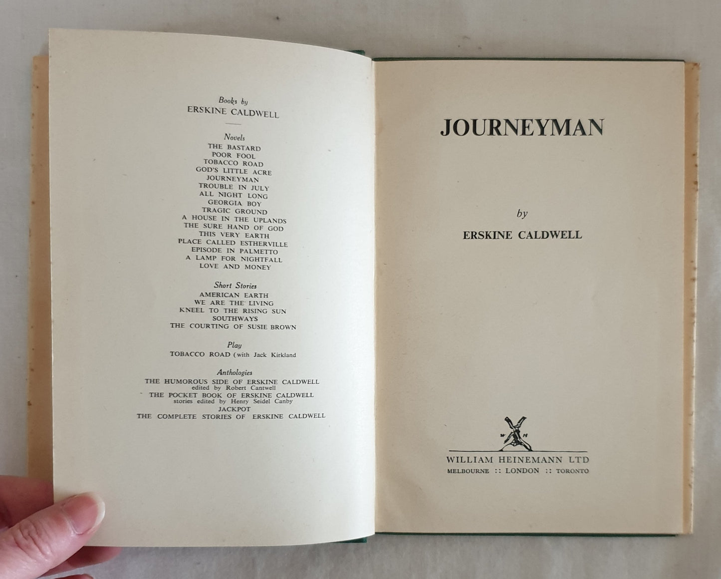 Journeyman by Erskine Caldwell