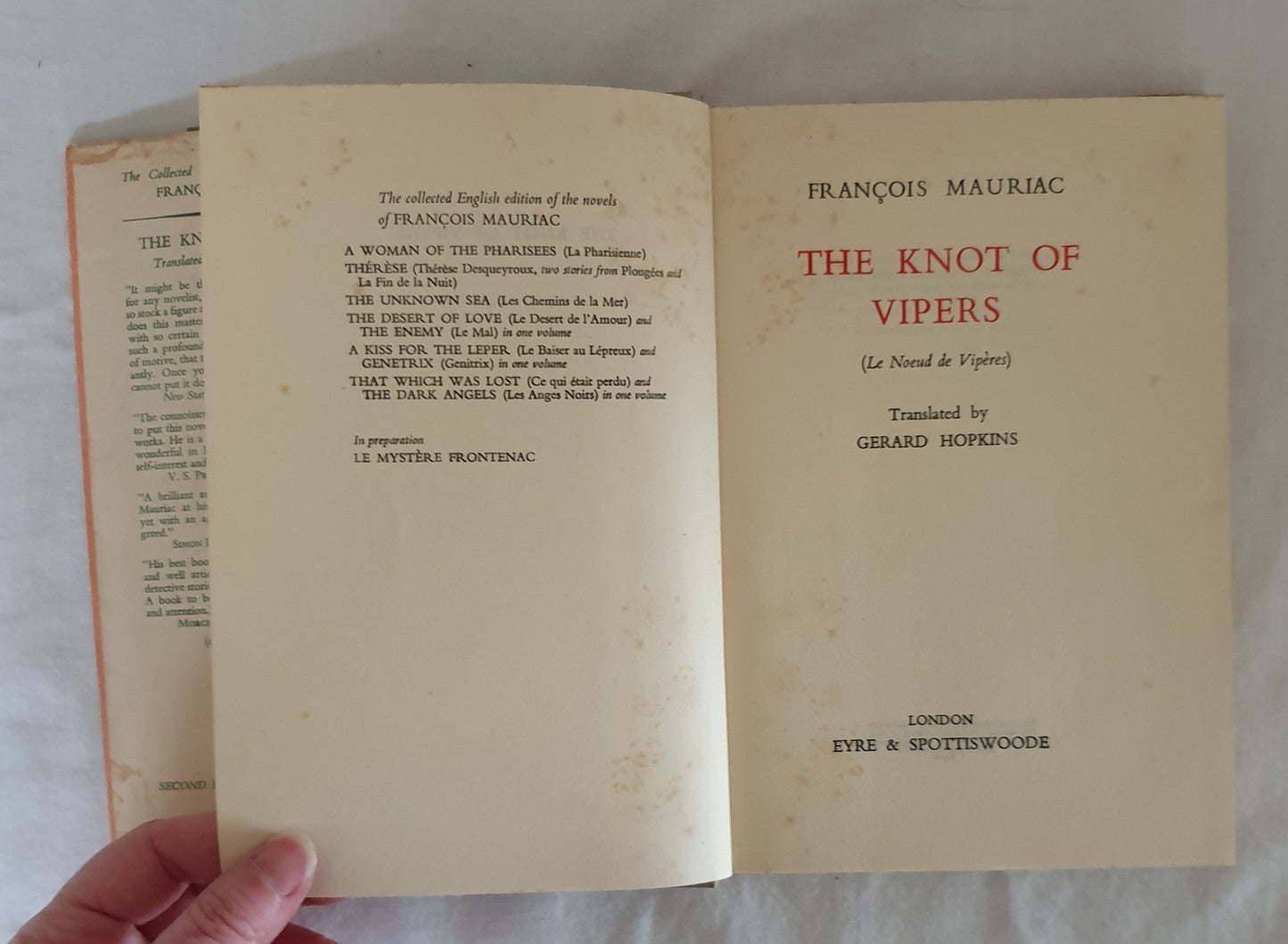 The Knot of Vipers by Francois Mauriac