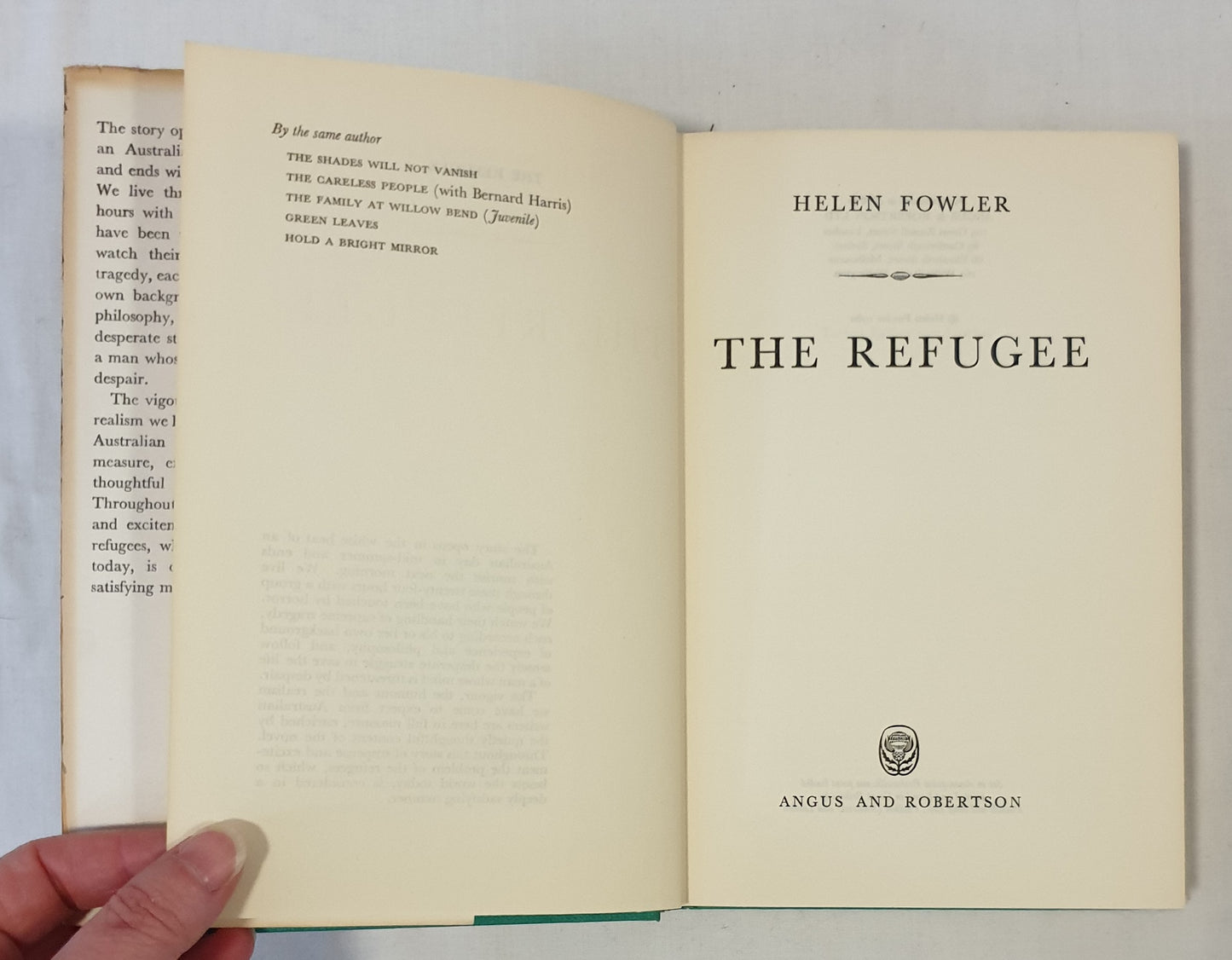 The Refugee by Helen Fowler