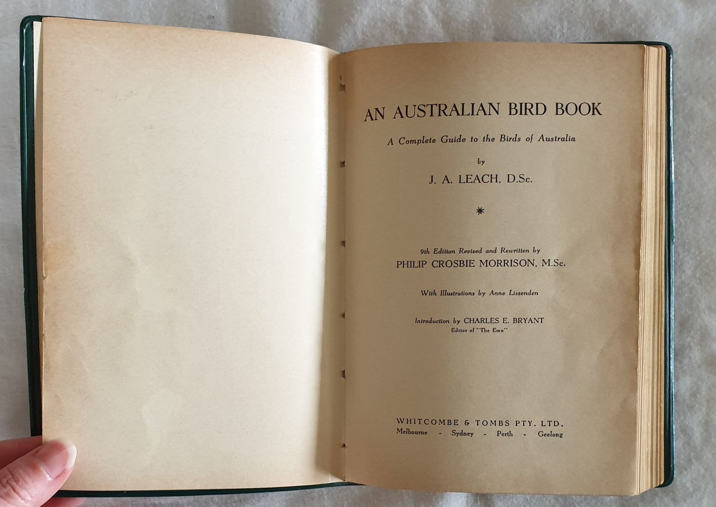 An Australian Bird Book J. A. Leach