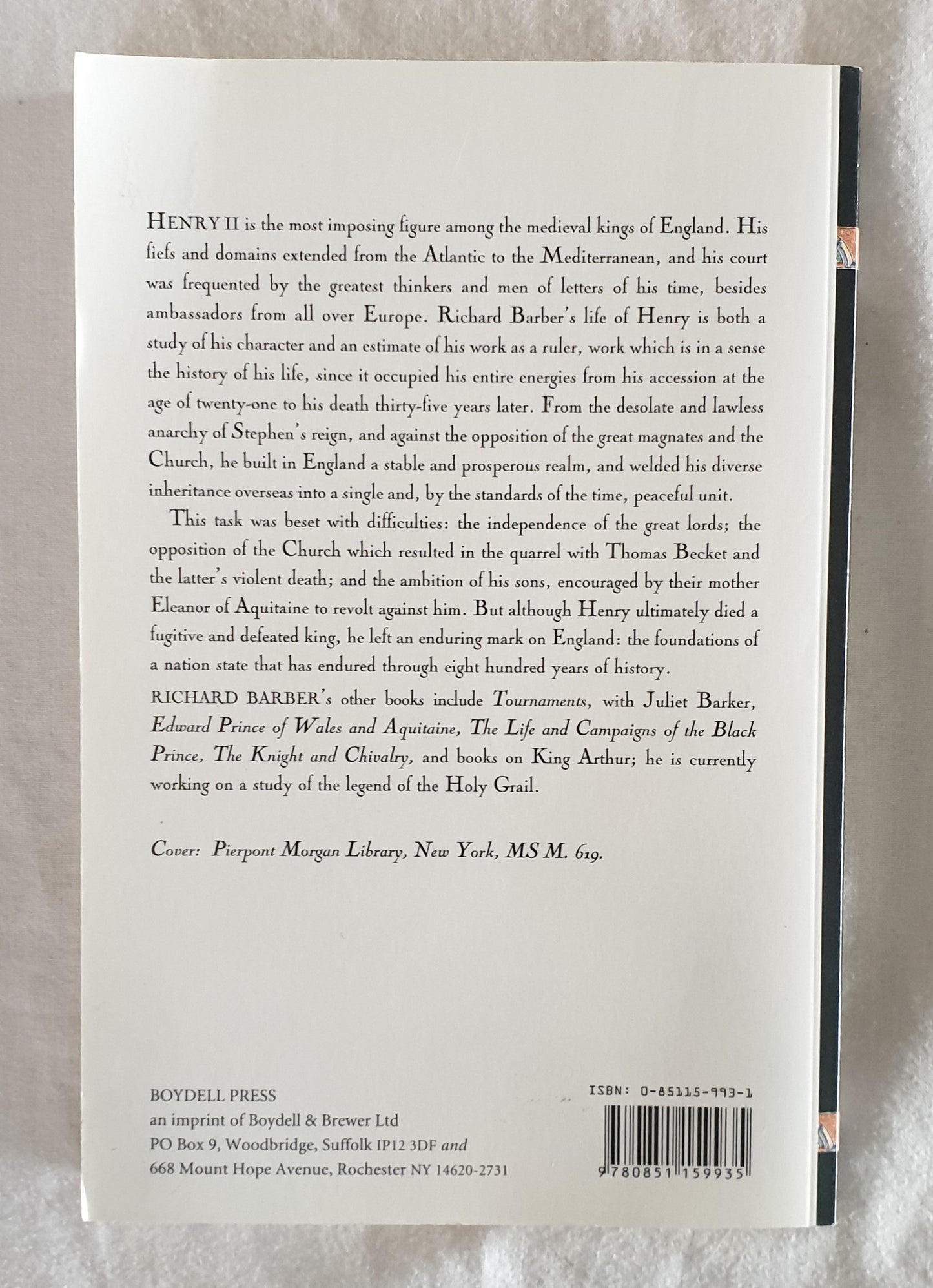 Henry Plantagenet by Richard Barber