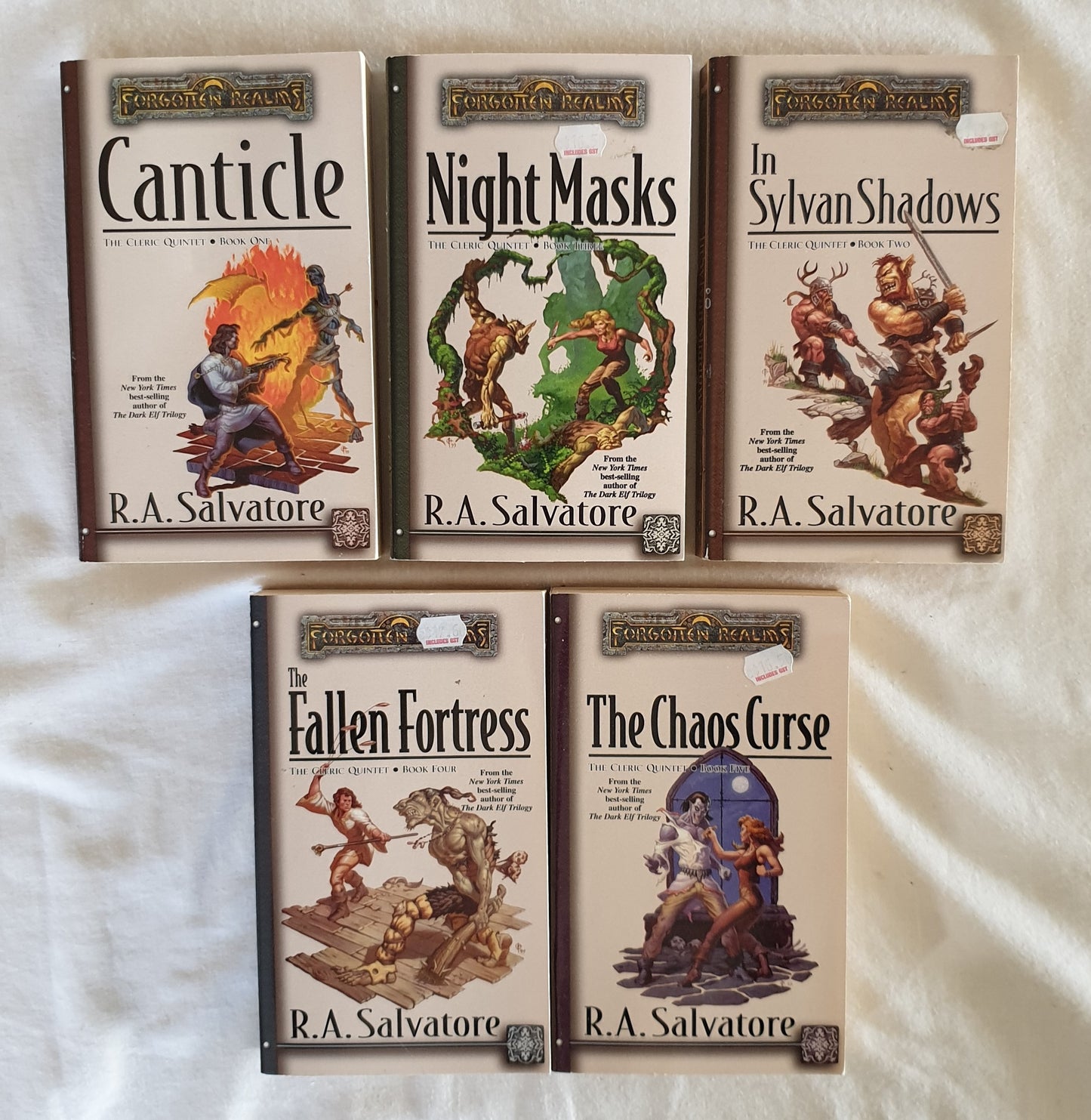 The Cleric Quintet by R. A. Salvatore (complete)