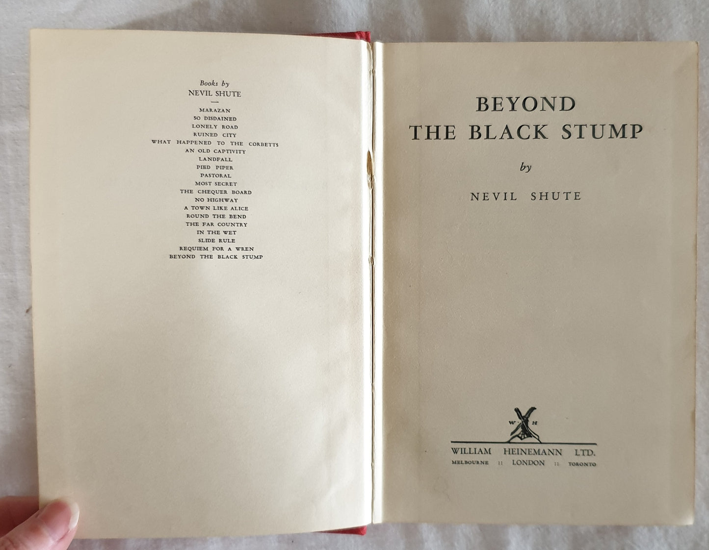 Beyond the Black Stump by Nevil Shute