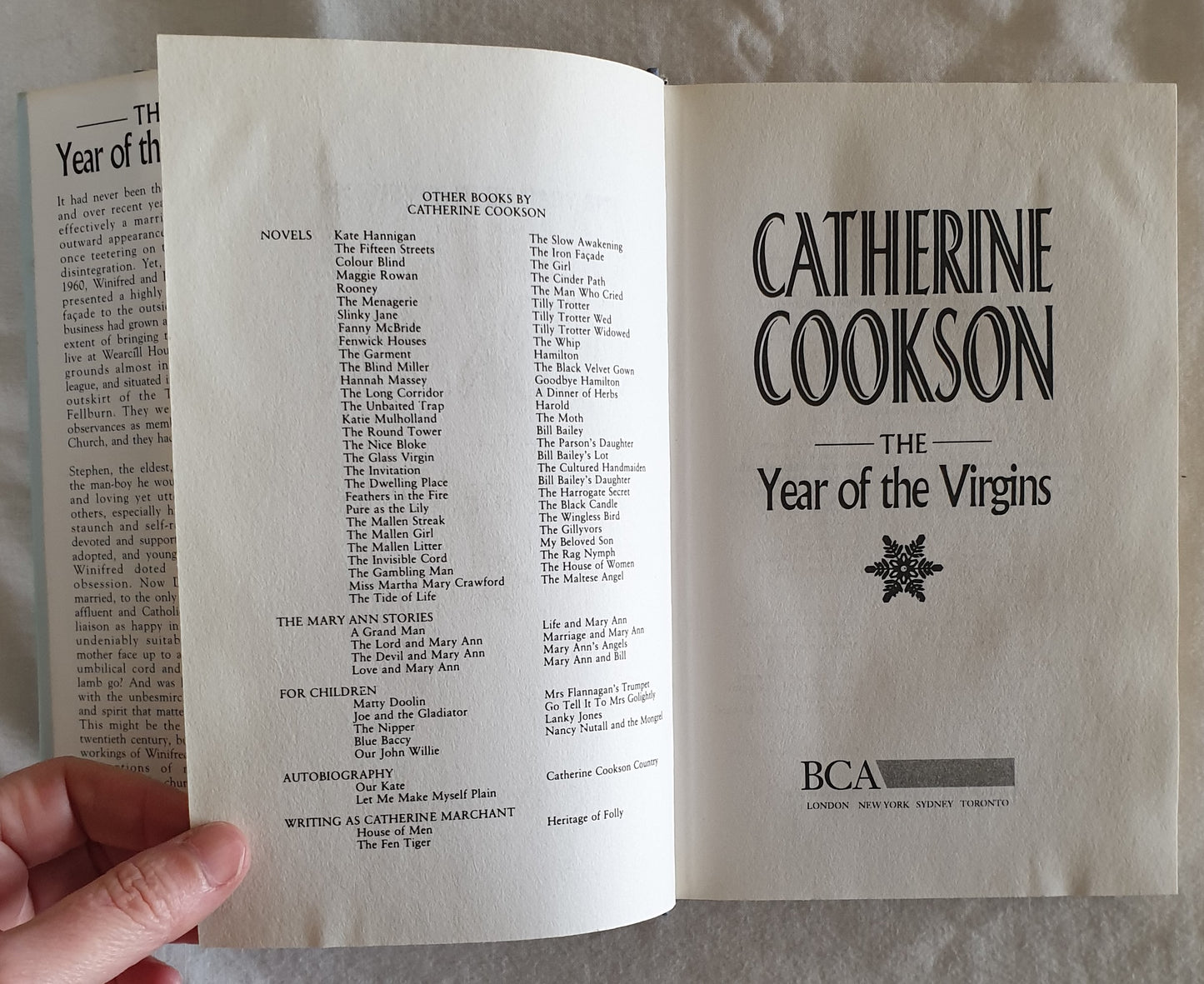 The Year of the Virgins by Catherine Cookson