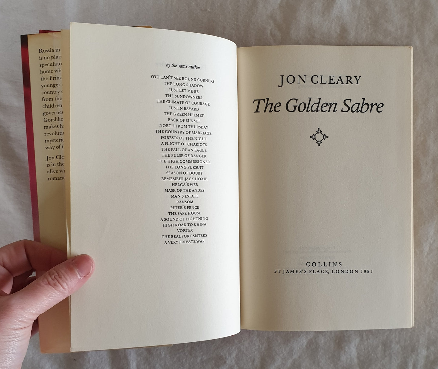 The Golden Sabre by Jon Cleary