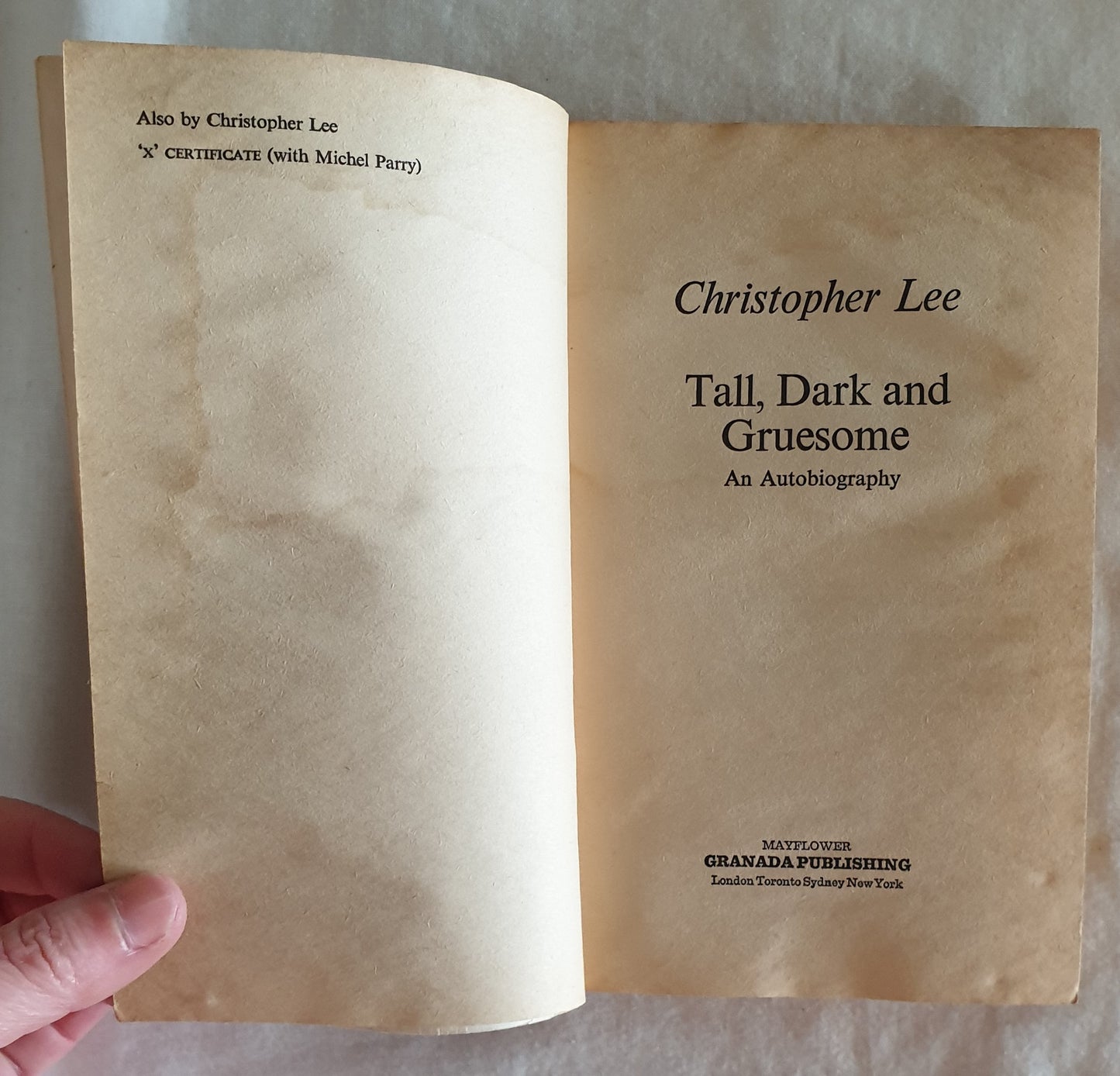 Tall, Dark and Gruesome by Christopher Lee