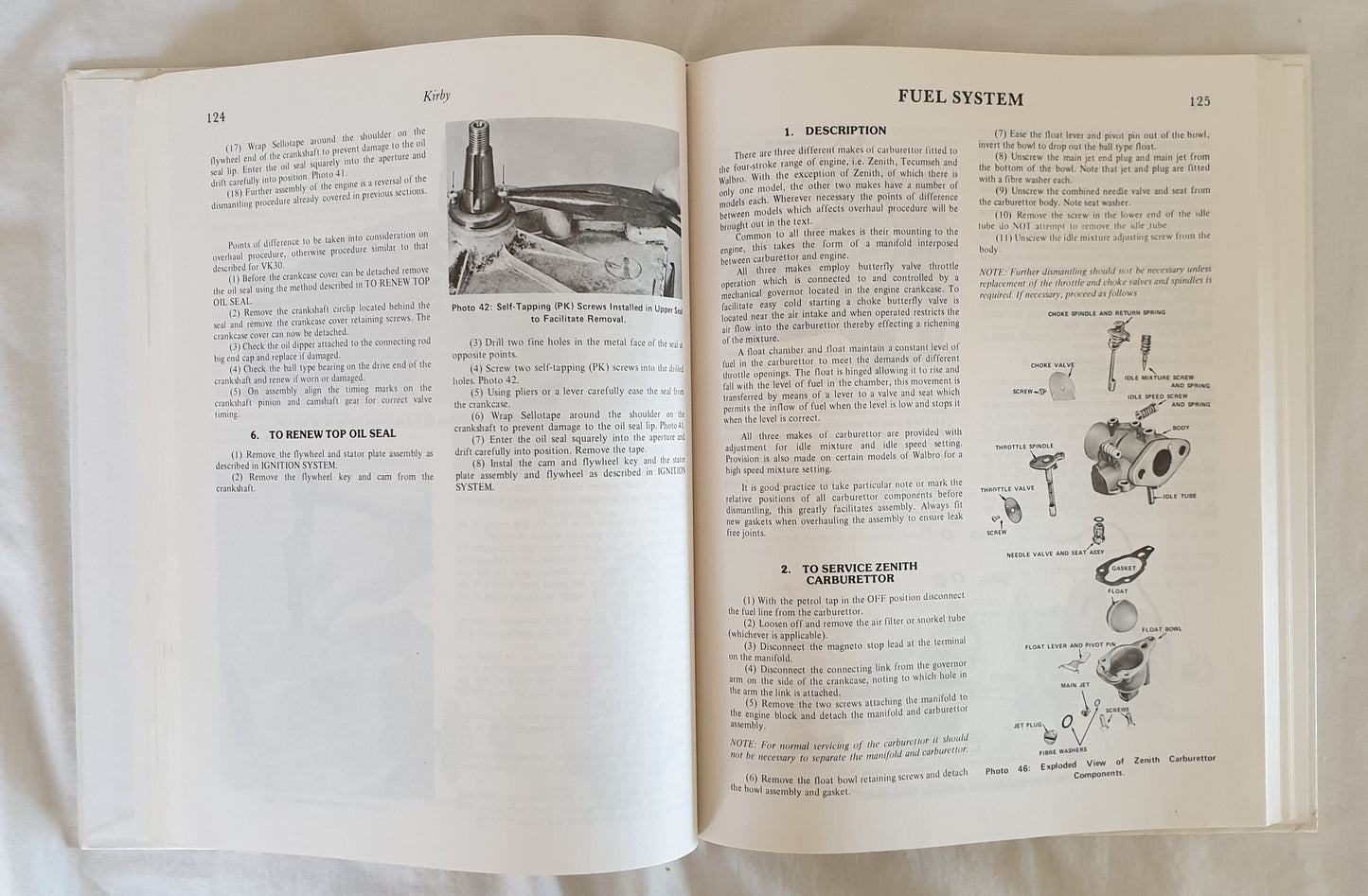 Gregory's Small Engines Service and Repair Manual
