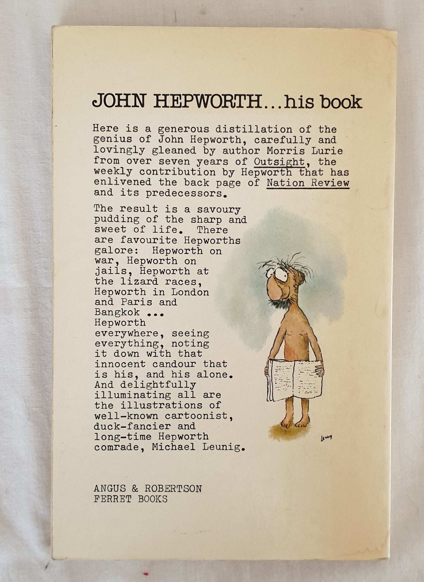 ...his book by John Hepworth