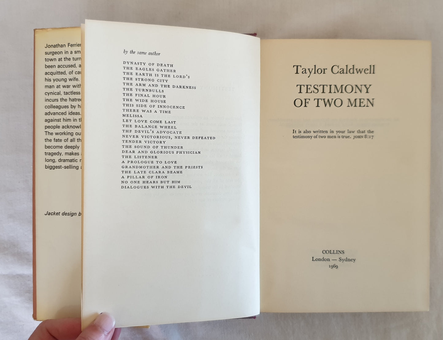 Testimony of Two Men by Taylor Caldwell