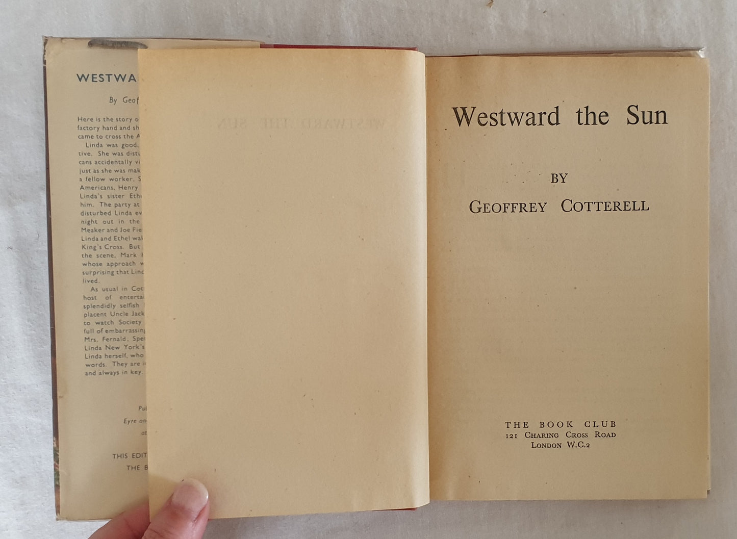 Westward the Sun by Geoffrey Cotterell
