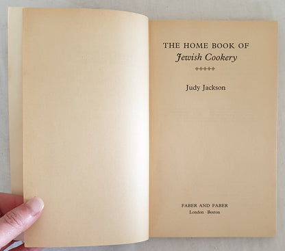 The Home Book of Jewish Cookery by Judy Jackson