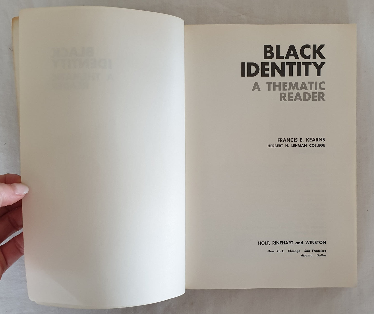 Black Identity by Francis E. Kearns