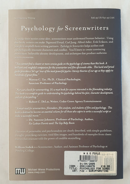 Psychology for Screenwriters by William Indick