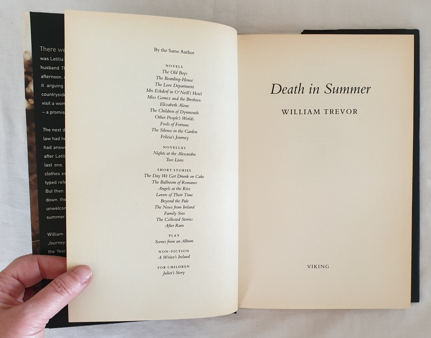 Death in Summer by William Trevor