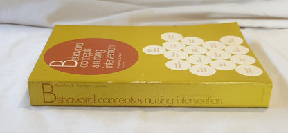 Behavioral Concepts & Nursing Intervention by Carolyn E. Carlson
