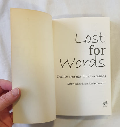 Lost for Words by Kathy Schmidt and Louise Jourdan