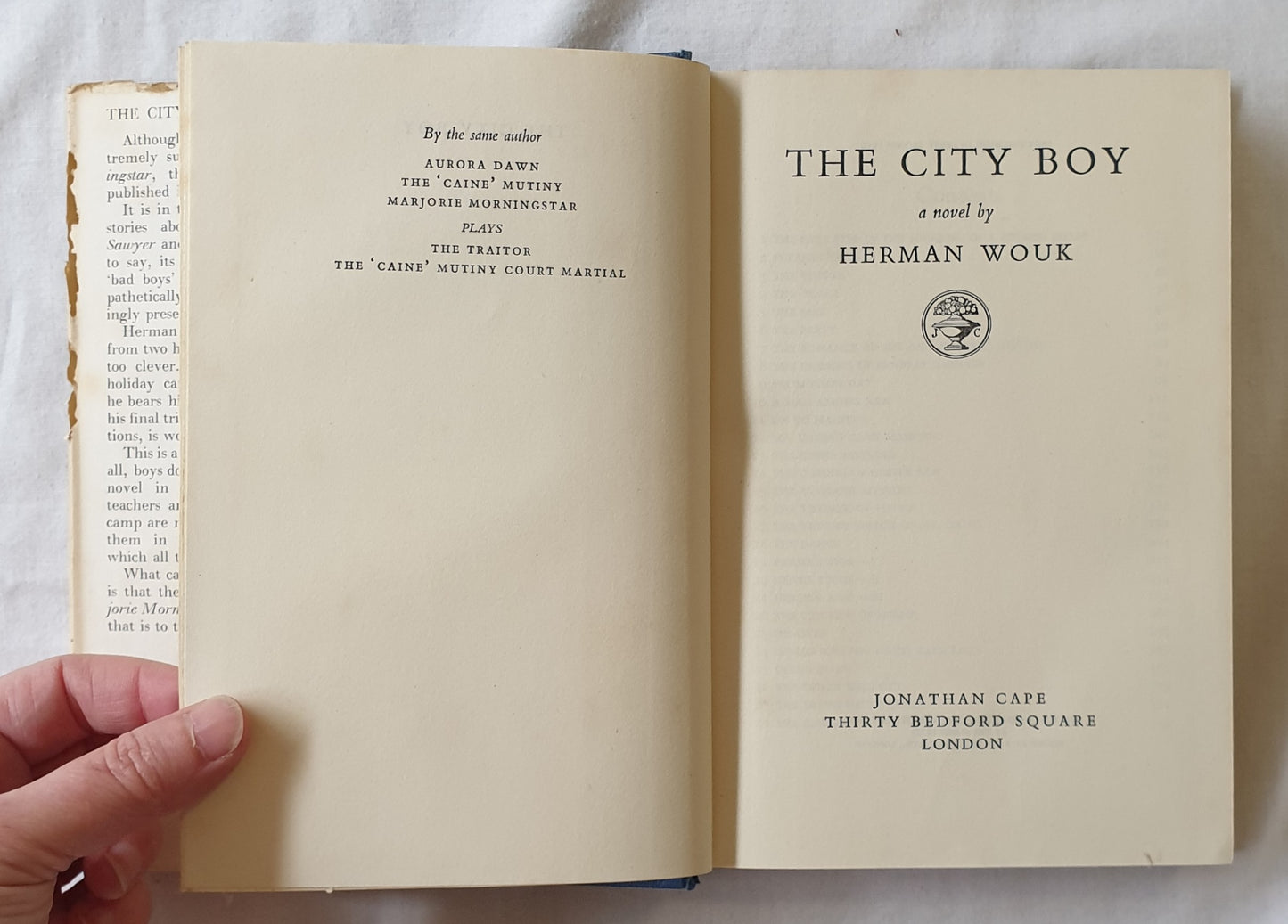 The City Boy by Herman Wouk