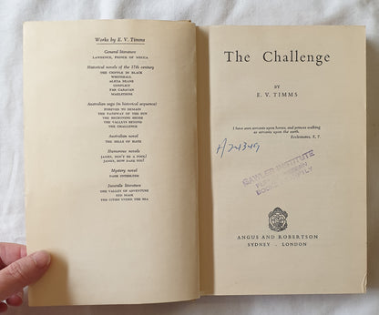 The Challenge by E. V. Timms