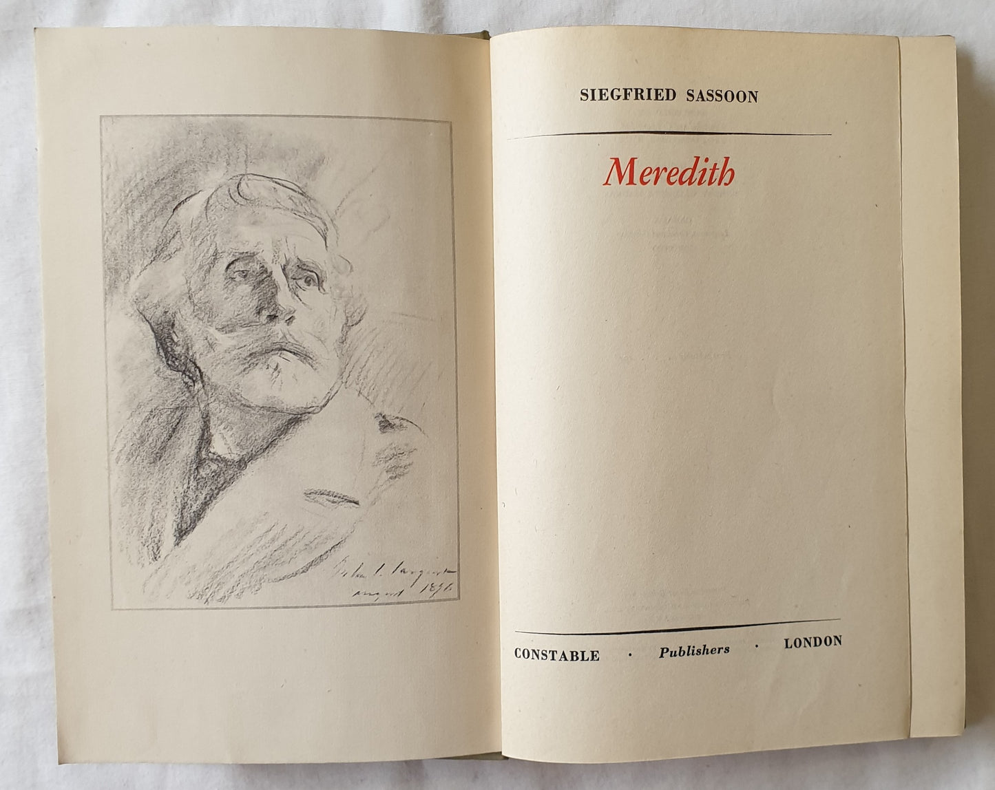 Meredith by Siegfried Sassoon