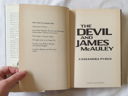 The Devil and James McAuley by Cassandra Pybus