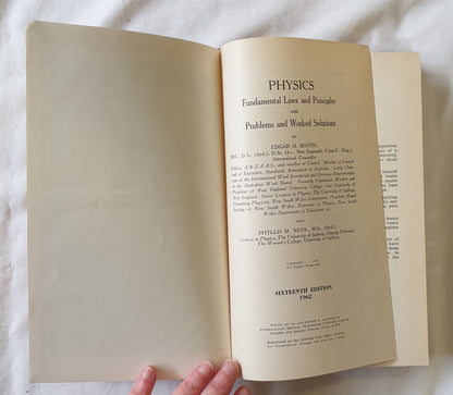 Physics by Edgar H. Booth and Phyllis M. Nicol