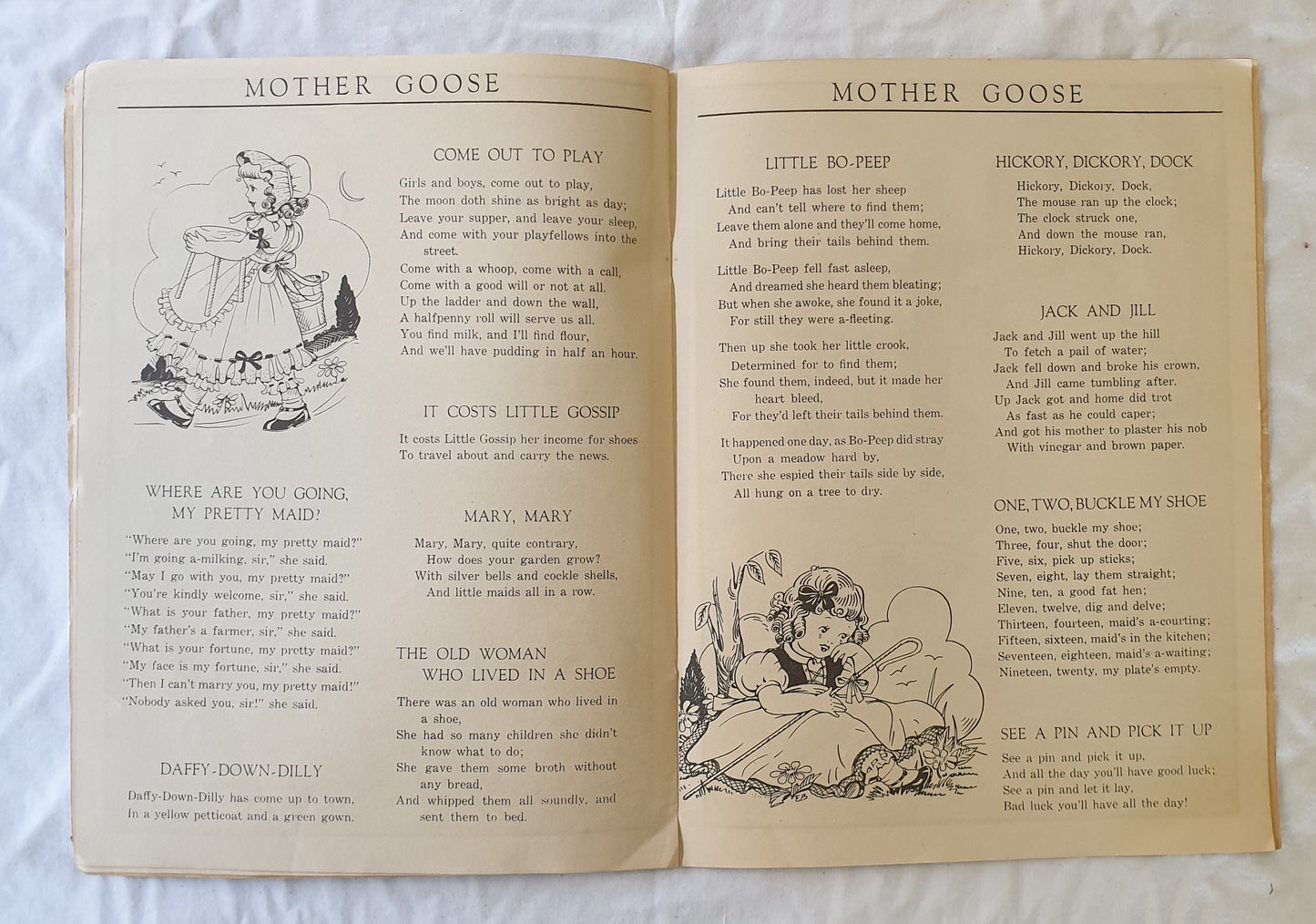 Mother Goose Illustrated by E. Buchanan