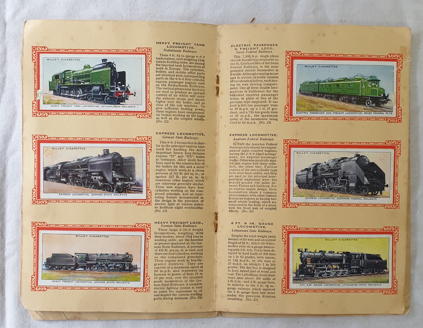An Album of Railway Engines Issued by W. D. & H. O. Wills