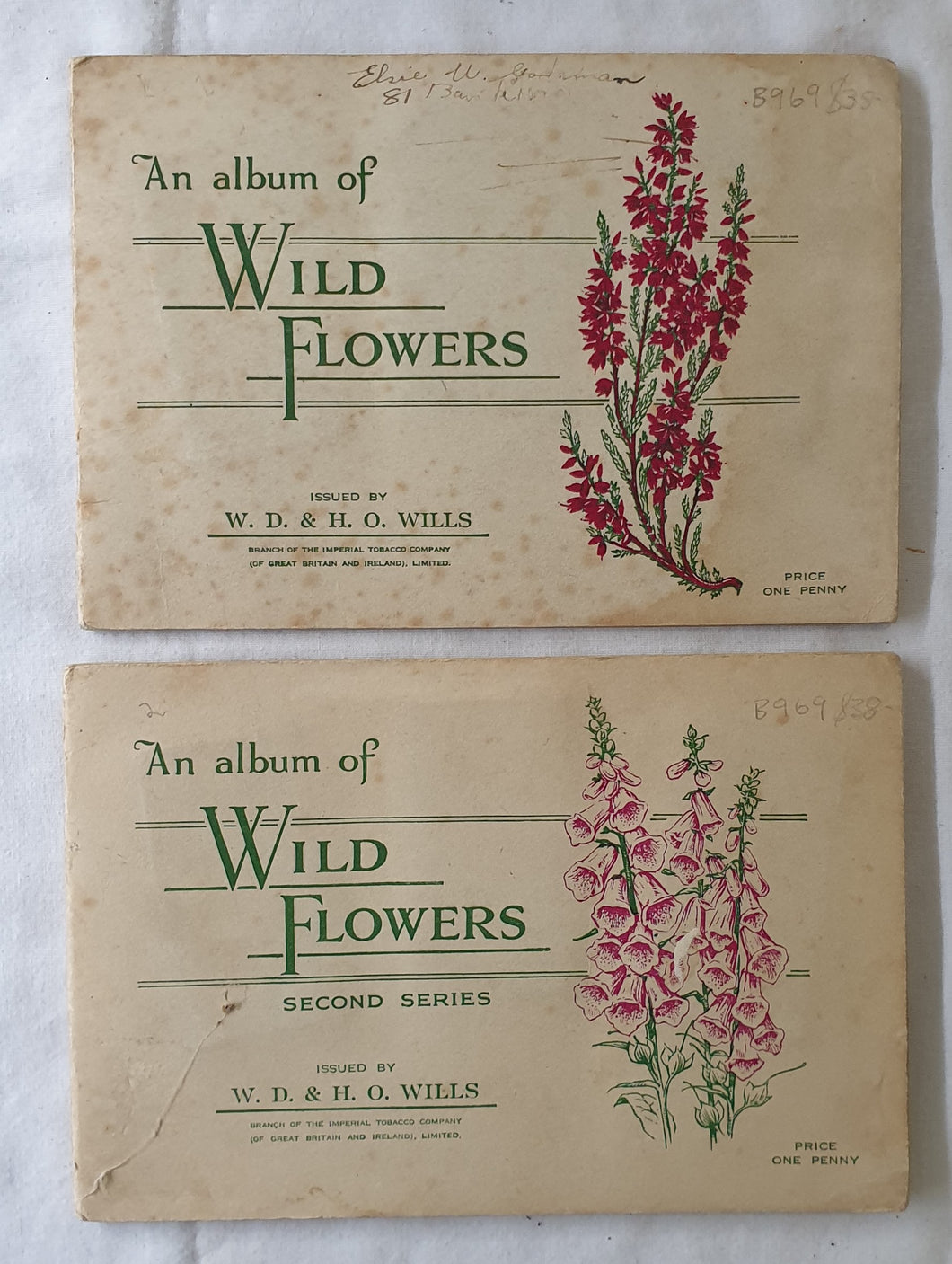 The Album of Wild Flowers  Series 1 and 2  Issued by W. D. & H. O. Wills