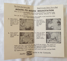 Load image into Gallery viewer, Mouth-To-Mouth Resuscitation Ampol Community Safety Card