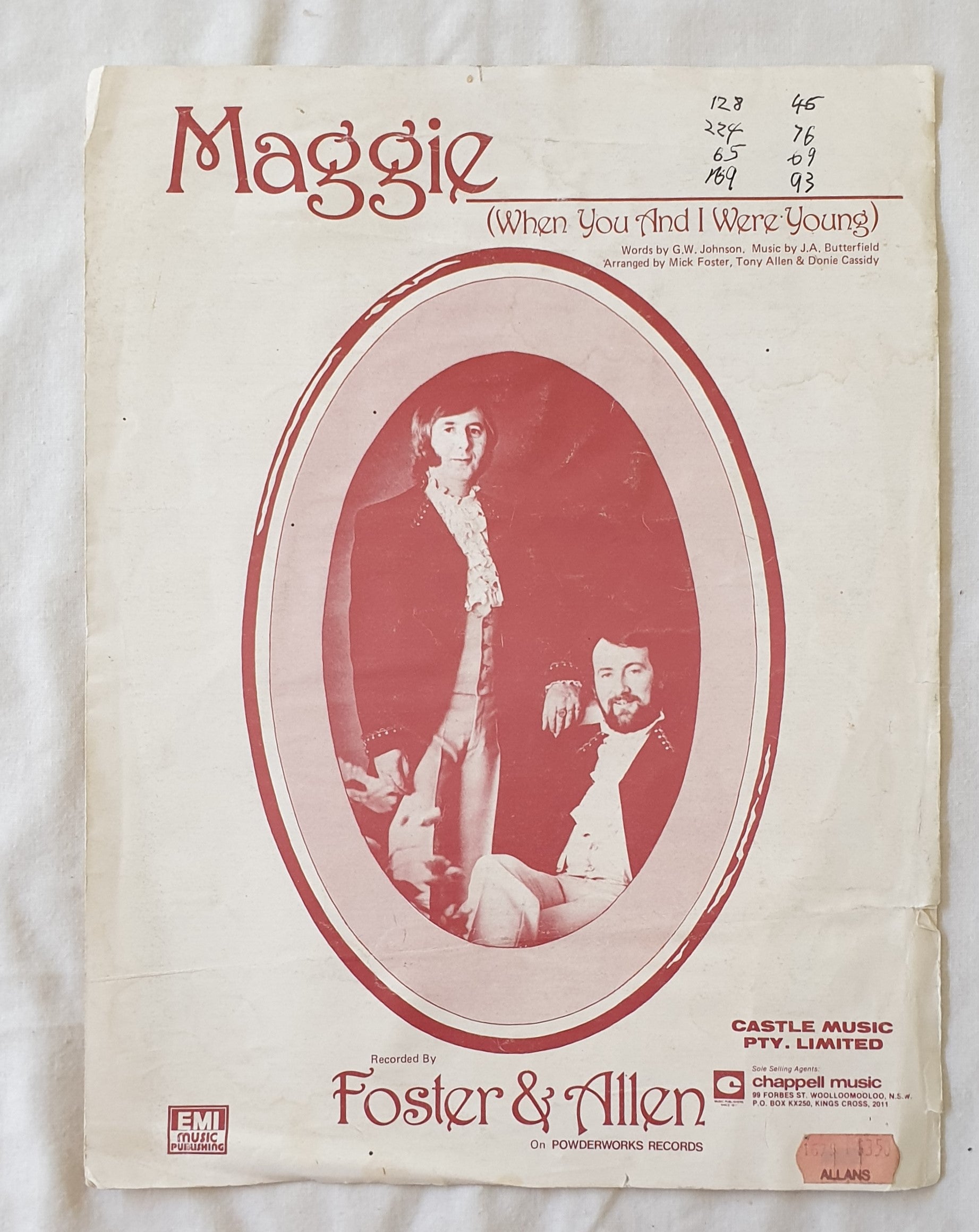 Maggie Recorded by Foster & Allen