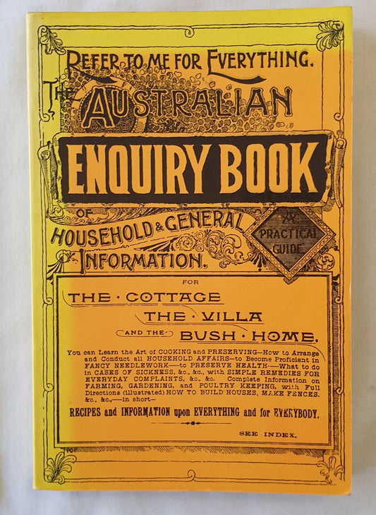 Australian Enquiry Book of Household and General Information by Mrs. Lance Rawson