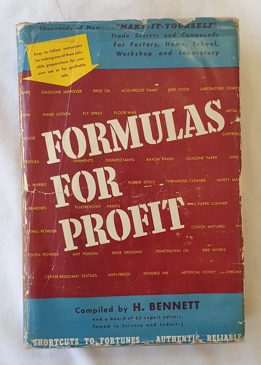 Formulas For Profit Compiled by H. Bennett