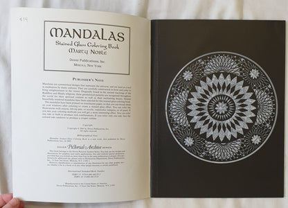 Mandalas Stained Glass Coloring Book by Marty Noble