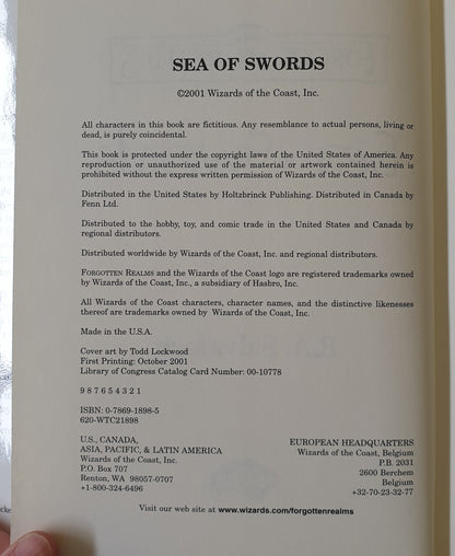 Sea of Swords by R. A. Salvatore