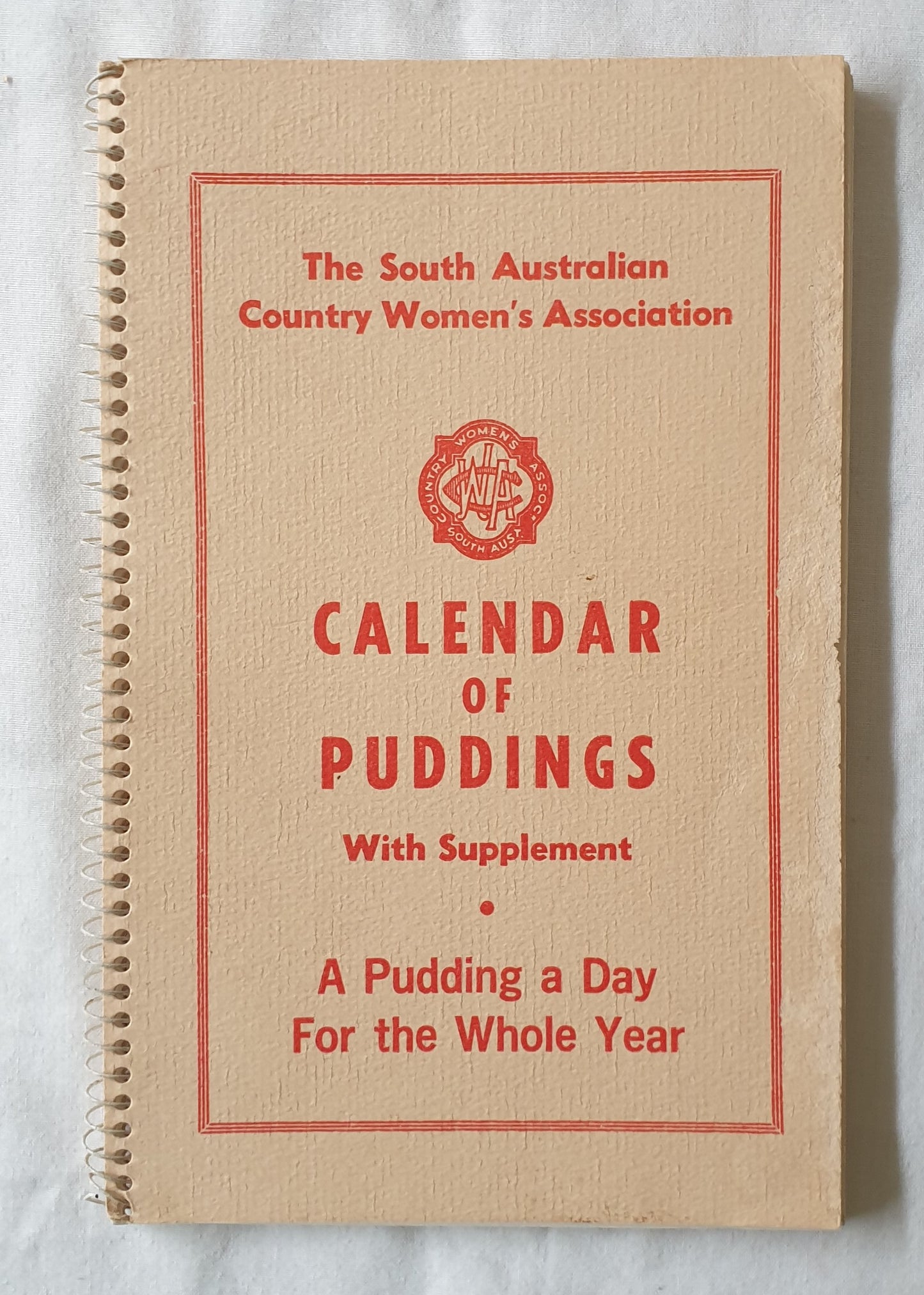 Calendar of Puddings with Supplement by The South Australian Country Women’s Association