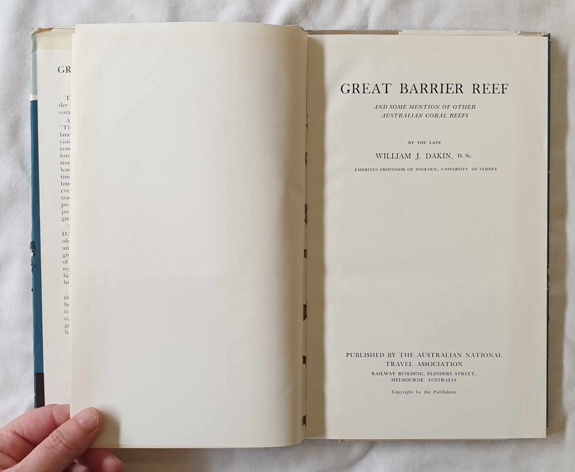 Great Barrier Reef  And Some Mention of Other Australian Coral Reefs  by William J. Dakin