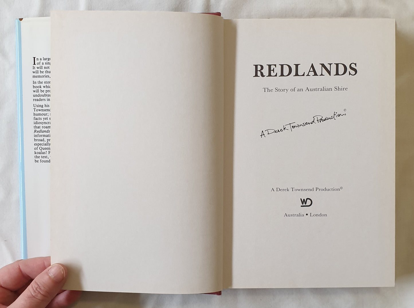 Redlands  The Story of an Australian Shire  by Derek Townsend
