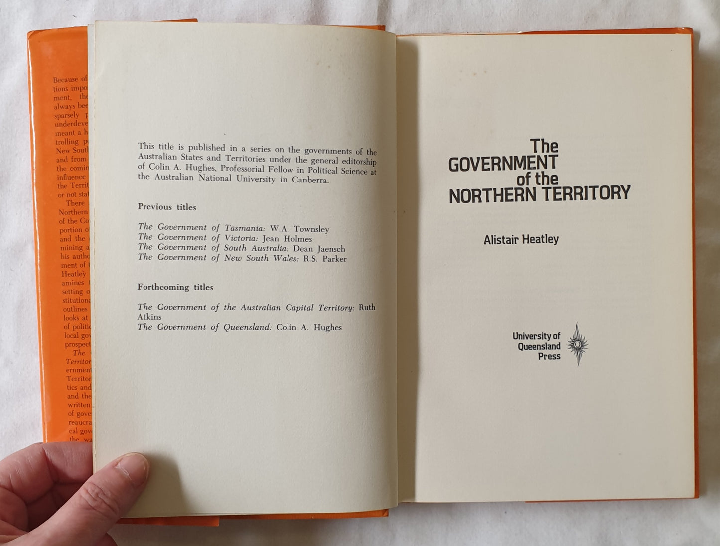 The Government of the Northern Territory by Alistair Heatley