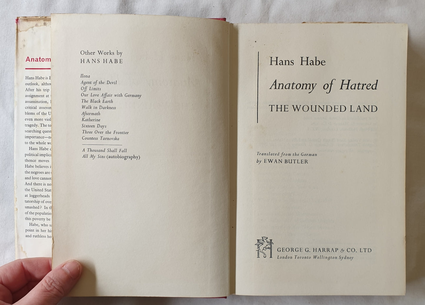 Anatomy of Hatred by Hans Habe