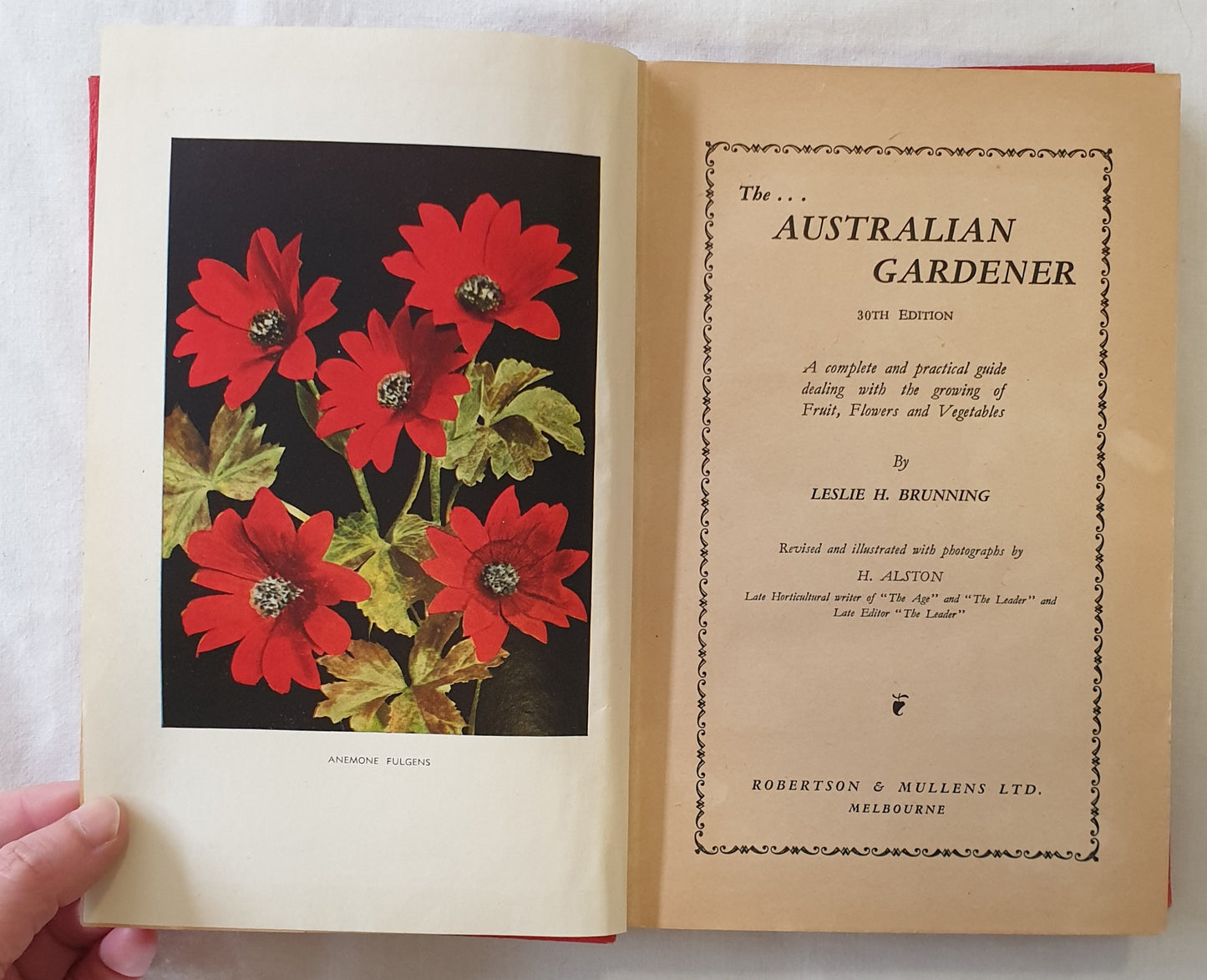 The Australian Gardener by Leslie H. Brunning