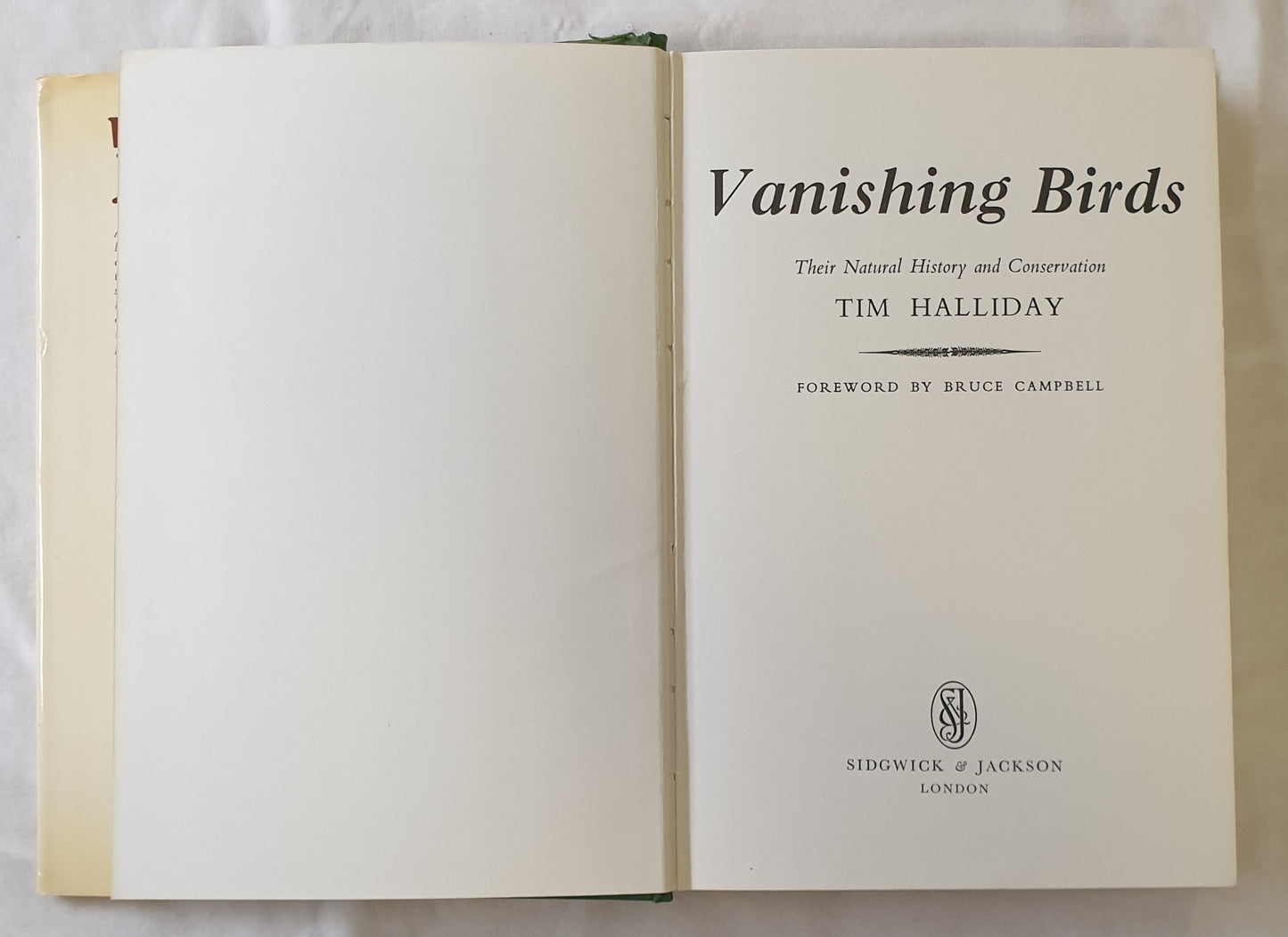 Vanishing Birds by Tim Halliday