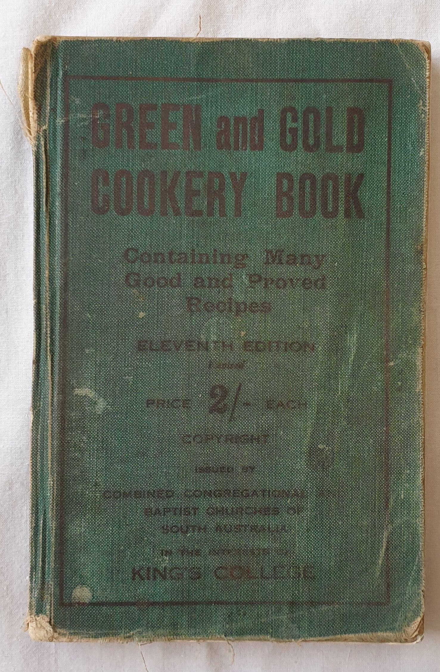 Green and Gold Cookery Book by King’s College