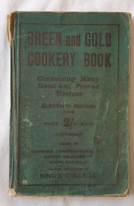 Green and Gold Cookery Book by King’s College