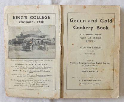 Green and Gold Cookery Book by King’s College
