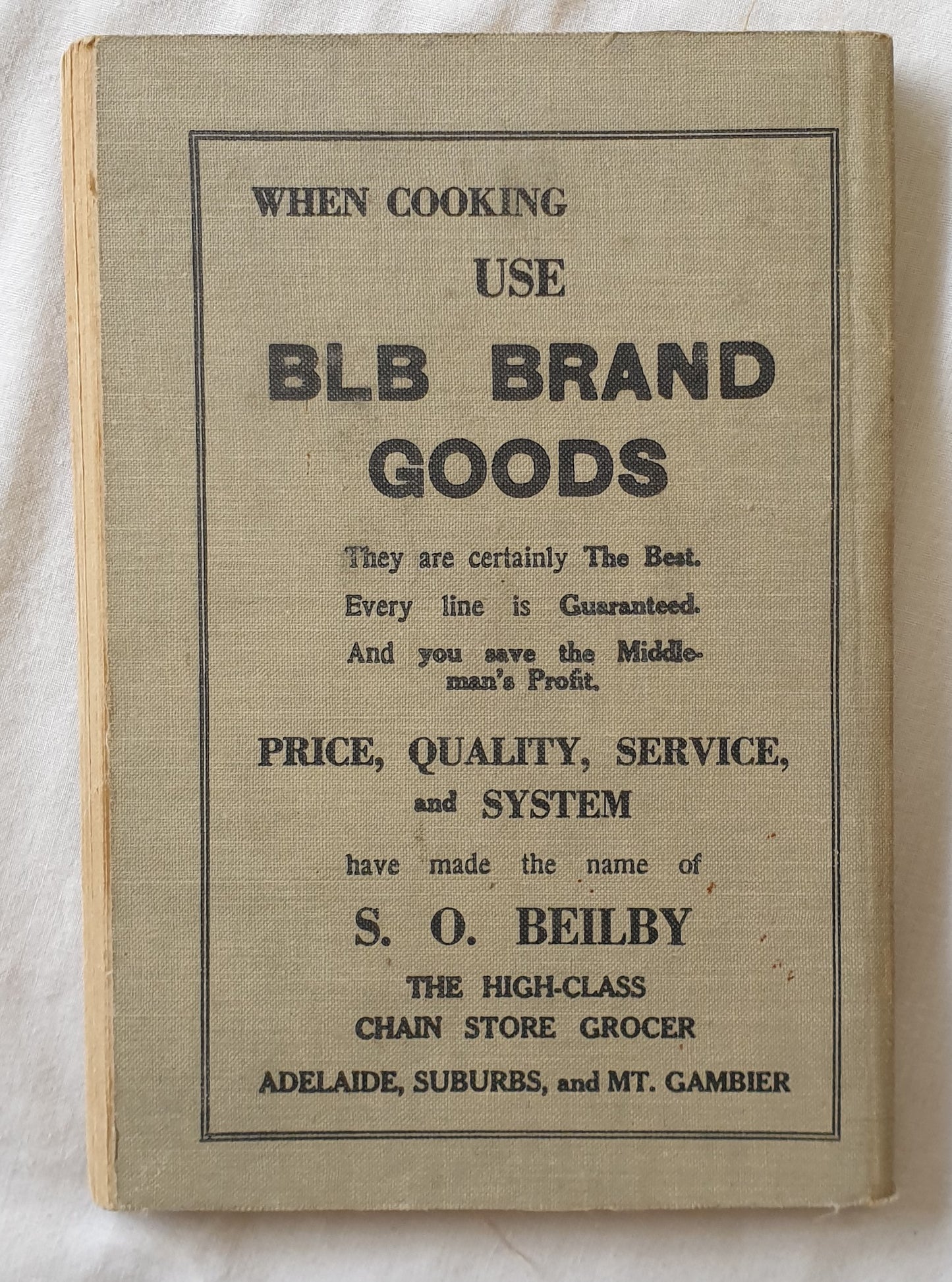 S. O. Beilby Cookery Book by S. O. Beilby