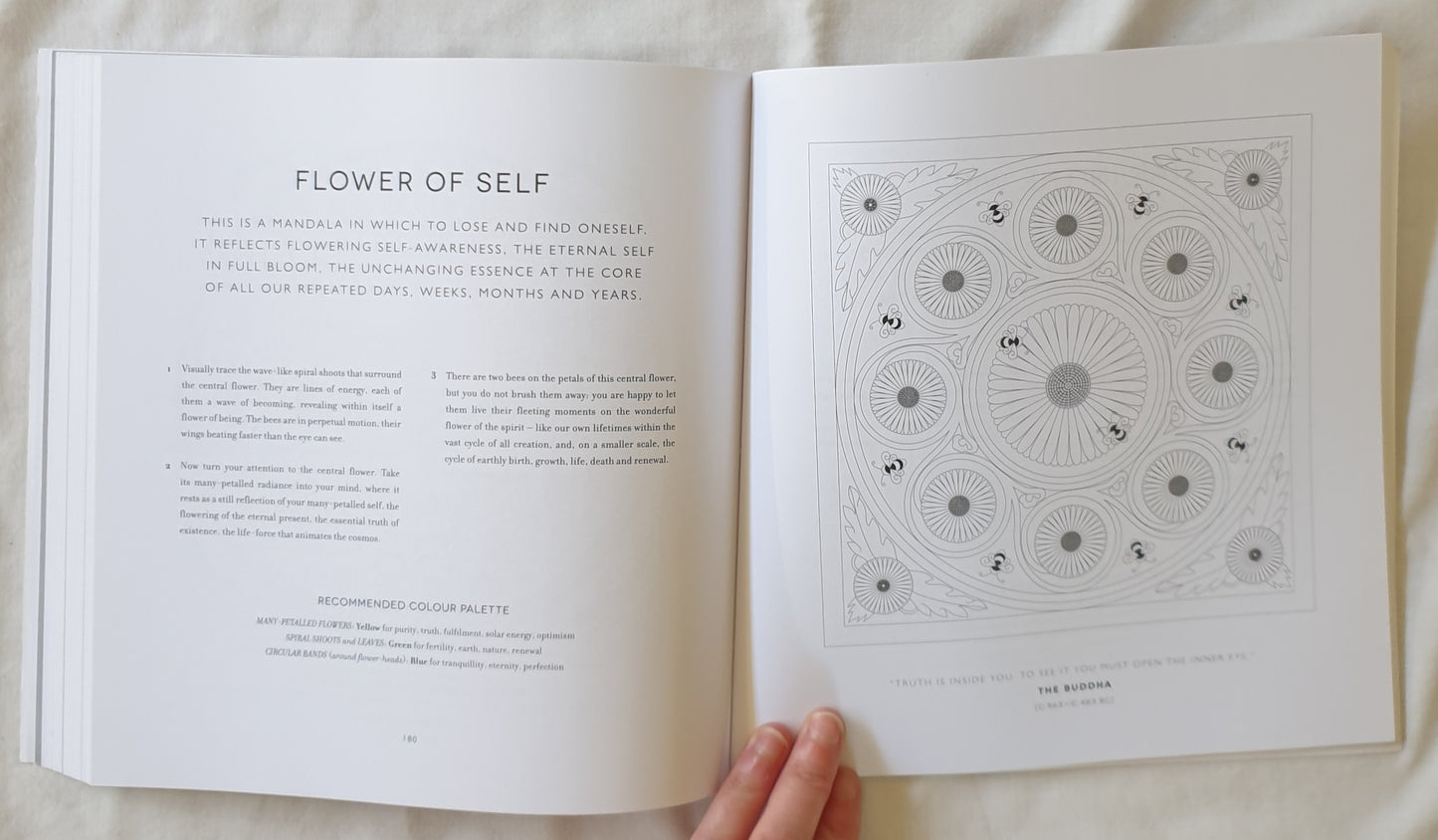 The Mindful Mandala Colouring Book by Lisa Tenzin-Dolma