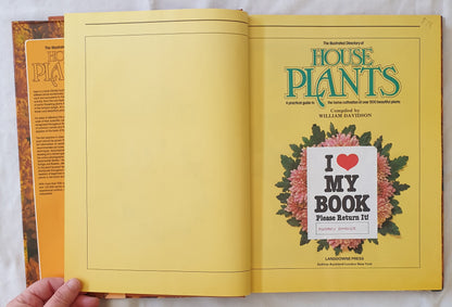 The Illustrated Directory of House Plants Compiled by William Davidson